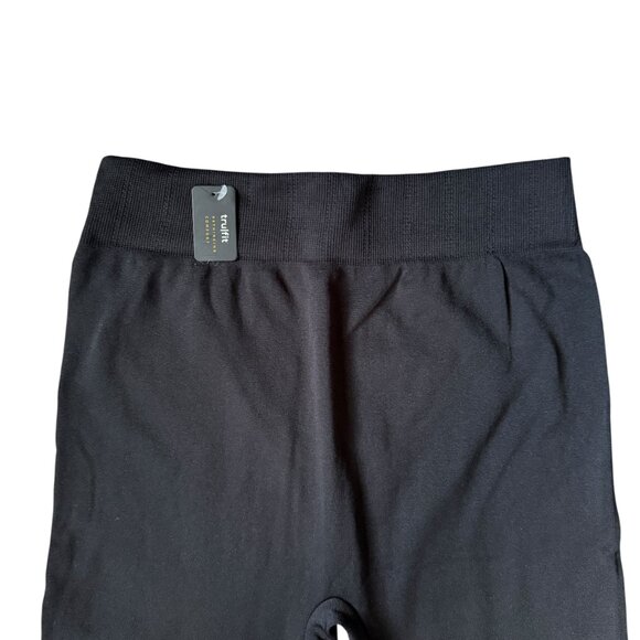 TruFit black stretchy pull on high rise leggings women's size small - Picture 2 of 7